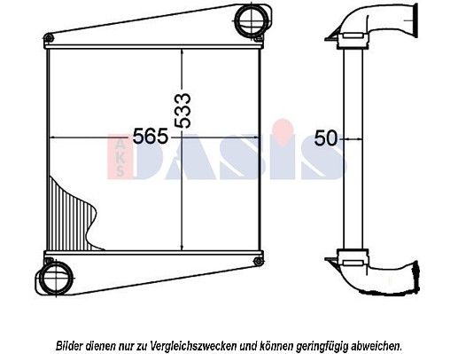 AKS DASIS Kompressoriõhu radiaator 287009N